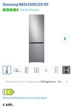 Bijna nieuwe Samsung koel-vriescombinatie, Ophalen, 200 liter of meer, 60 cm of meer, Met aparte vriezer