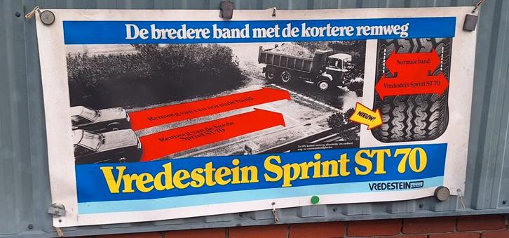 2 x reclame banner, banners van Vredestein banden., Verzamelen, Merken en Reclamevoorwerpen, Gebruikt, Reclamebord, Ophalen of Verzenden