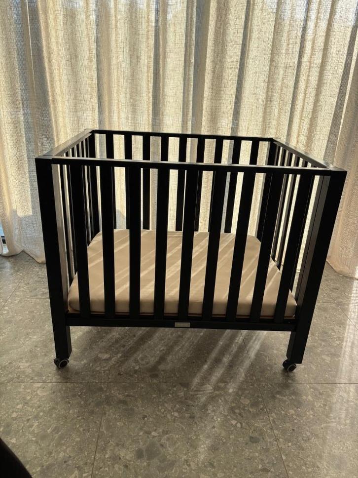 Park Bopita zwart, Kinderen en Baby's, Babyparken, Gebruikt, Rechthoekig, Boxkleed, Wieltjes, Ophalen