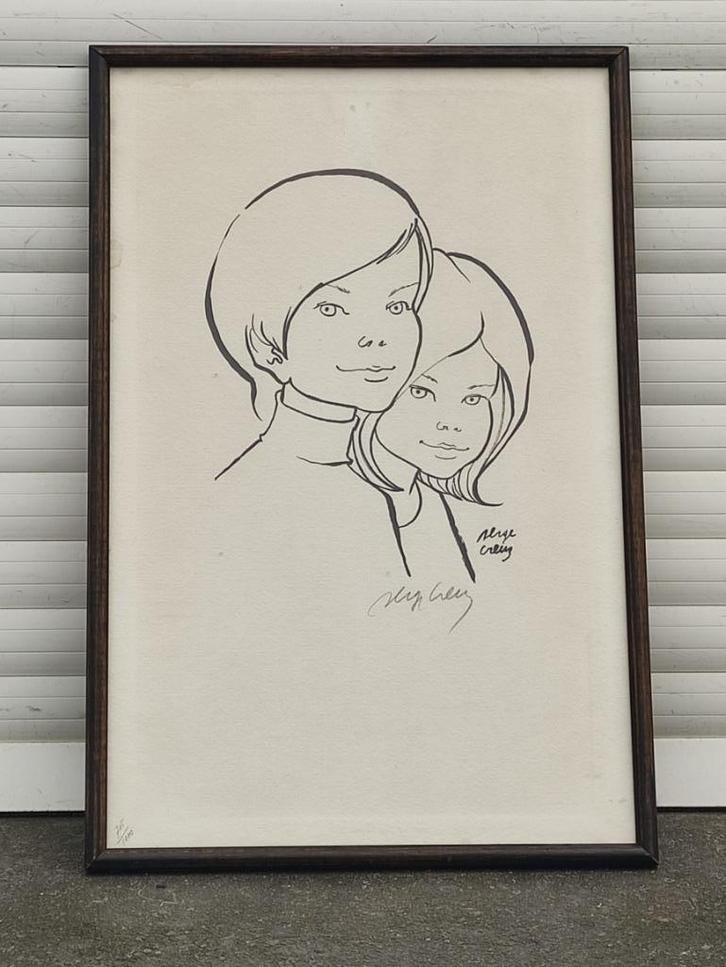 lithographie signe serge creuz, Antiek en Kunst, Kunst | Litho's en Zeefdrukken, Ophalen of Verzenden