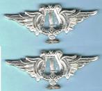 Belgian Air Force Collar Insignia ( H5 ), Ophalen of Verzenden, Luchtmacht, Embleem of Badge