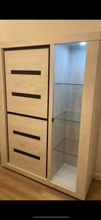 Set vitrinekast & salontafel te koop, Huis en Inrichting, Kasten | Vitrinekasten, Ophalen