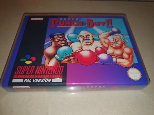 Super Punch Out SNES Game Case, Games en Spelcomputers, Games | Nintendo Super NES, Zo goed als nieuw, Verzenden