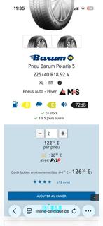 Vends 4 pneus hiver Barum Polaris 5 225/40 R18 92 V XL, Ophalen, Winterbanden, Band(en)
