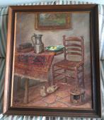 Boereninterieur - Piet Moleveld (Sr) - (1919-1976), Antiek en Kunst, Ophalen of Verzenden