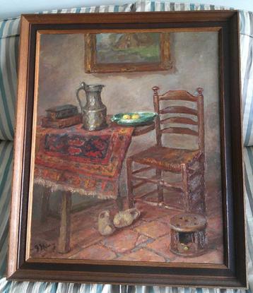 Boereninterieur - Piet Moleveld (Sr) - (1919-1976) beschikbaar voor biedingen