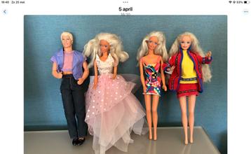 Set van 3 Barbiepoppen + Ken – vintage jaren ’90, Kinderen en Baby's, Speelgoed | Poppen, Ophalen of Verzenden, Barbie