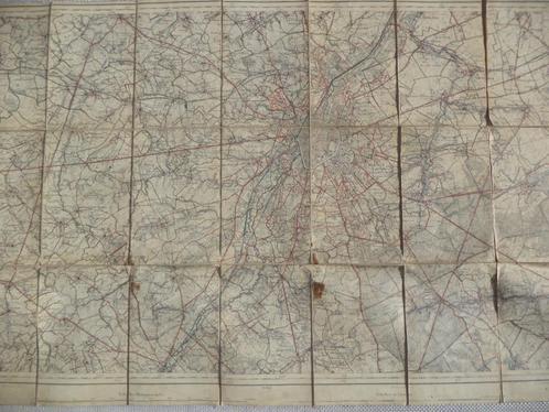 1894 Carte d'état-major BRUXELLES &, cartographie de Lahoese, Livres, Atlas & Cartes géographiques, Enlèvement ou Envoi