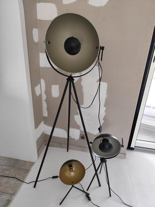 Grote vloerlamp, middelgrote en kleine sfeerlamp, Huis en Inrichting, Lampen | Vloerlampen, Zo goed als nieuw, 150 tot 200 cm