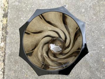 SWIRL VAAS VAN LUMINARC IN ROOKGLAS. 70'S PERFEKTE STAAT beschikbaar voor biedingen