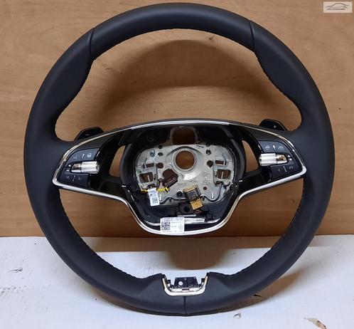 Lederen MF Stuurwiel met flippers Skoda Kodiaq 5E3959542F, Auto-onderdelen, Besturing, Skoda, Nieuw, Ophalen of Verzenden