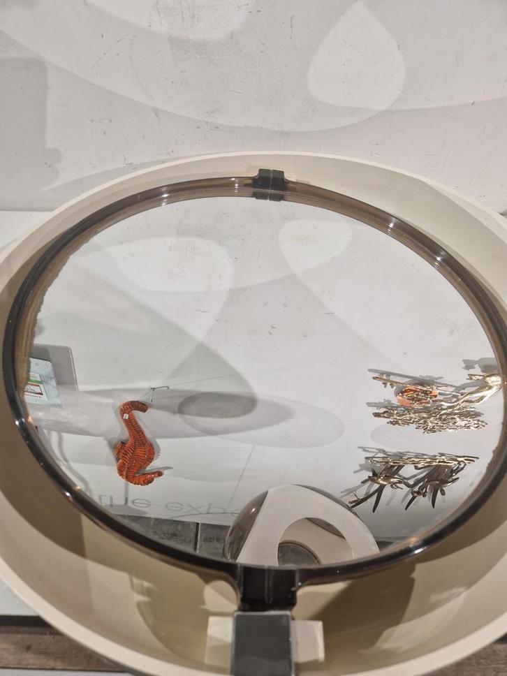 Allibert vintage spiegel met achtergrondverlichting , retro, Antiek en Kunst, Antiek | Spiegels, 50 tot 100 cm, Minder dan 100 cm