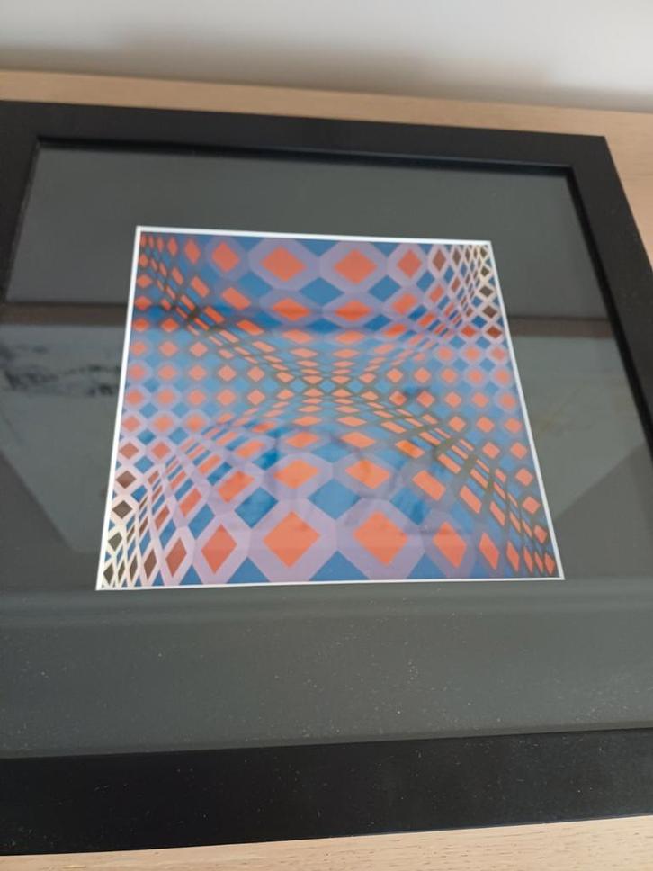 Zeefdruk van Victor Vasarely, Antiek en Kunst, Kunst | Litho's en Zeefdrukken, Ophalen