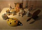 11 Statues et statues d'animaux en bois et poterie, Enlèvement ou Envoi, Comme neuf, Animal