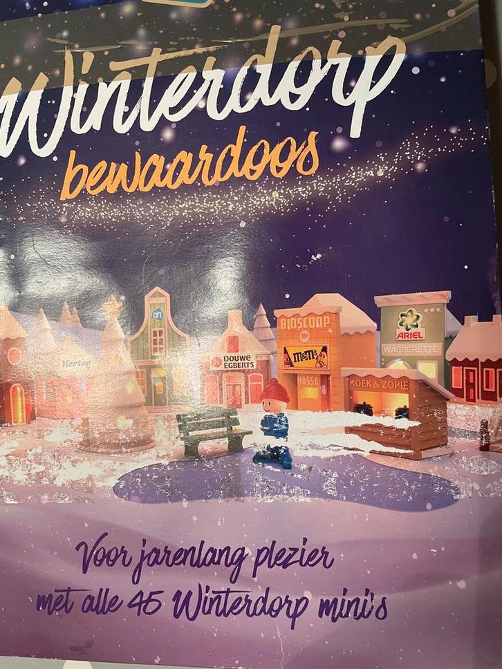 Albert Heijn  Compleets Winterdorp kerstdorp mini s, Diversen, Kerst, Verzenden