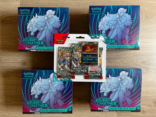 Pokémon Sealed Journey Together ETB + 3-pack blister, Hobby en Vrije tijd, Verzamelkaartspellen | Pokémon, Nieuw, Boosterbox, Ophalen of Verzenden