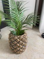 Bloempotten in goud  steen, Tuin en Terras, Verzenden, Zo goed als nieuw, Steen