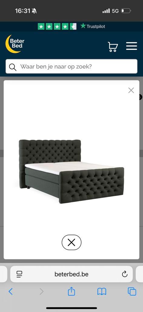 Boxspring Karisson 180X220 + bijhorende nachtkasten, Huis en Inrichting, Slaapkamer | Boxsprings, Zo goed als nieuw, Ophalen