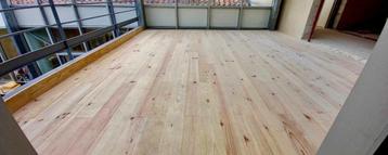 150M2 GRENEN VLOERDELEN, RONDOM MESSING EN GROEF 195MM BREED beschikbaar voor biedingen