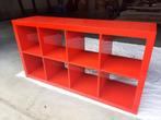 Kallax kast rode kleur, 8 vakken., Ophalen, Gebruikt