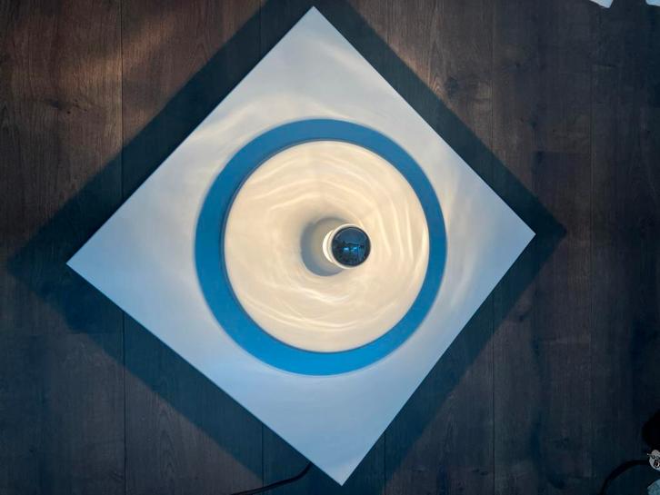 Vintage zeldzaam wit wandlamppaneel, Duitsland, jaren 80, Huis en Inrichting, Lampen | Losse lampen, Gebruikt, Gloeilamp, Ophalen of Verzenden