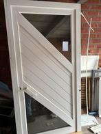 Nieuwe witte deur met glas, Doe-het-zelf en Bouw, Ophalen, Nieuw, Glas