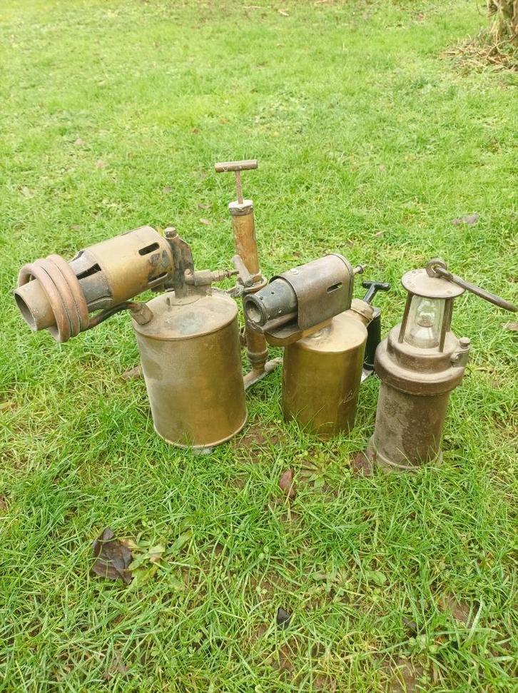 Lampes "VINTAGE" en cuivre. Voir texte et photos., Antiek en Kunst, Curiosa en Brocante, Ophalen