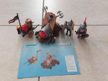 Playmobil 6038 - Chevaliers et canon géant, Enlèvement, Comme neuf, Ensemble complet