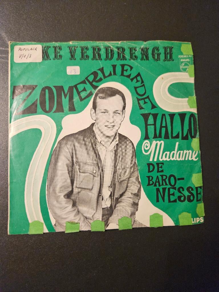 Mike Verdrengh - Zomerliefde / Hallo, Madame De Baronesse, En néerlandais, Enlèvement ou Envoi, Single, Utilisé