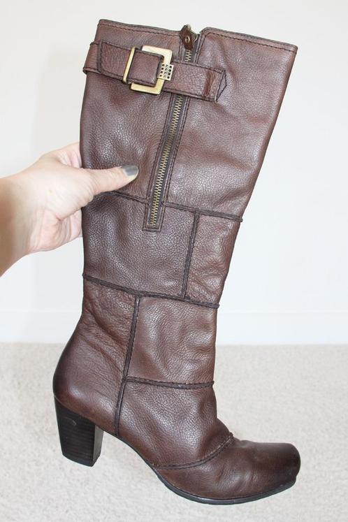 Mooie Bruin Leren Novocento Laarzen s2 (Maat 39) € 65,-, Kleding | Dames, Schoenen, Zo goed als nieuw, Hoge laarzen, Bruin, Verzenden