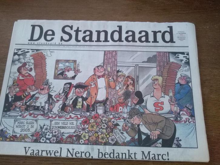 OUDE KRANTEN / STRIPFIGUREN, Collections, Revues, Journaux & Coupures, Journal, Enlèvement