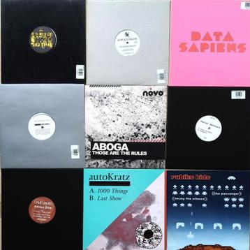 Lot van 9  ELECTRO-TECH HOUSE maxi vinyls uit 2006/07/08 beschikbaar voor biedingen