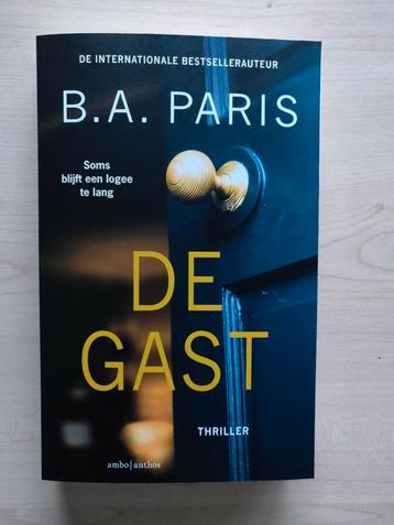 De Gast, recente thriller van B. A. Paris 