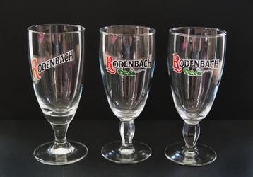 3 Bierglazen voor Rodenbach, Enlèvement ou Envoi, Comme neuf, Verre, Verre ou Verres