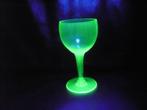 Mooi vintage art deco uranium glas / wijnglas, Antiek en Kunst, Ophalen of Verzenden