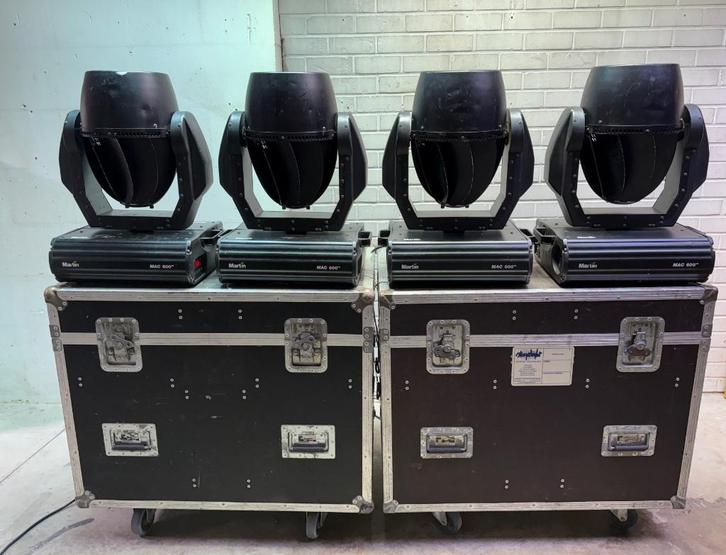 4 x Martin Mac600 moving head wash, Muziek en Instrumenten, Licht en Laser, Gebruikt, Licht, Geluidgestuurd, Kleur, Stroboscoopeffect