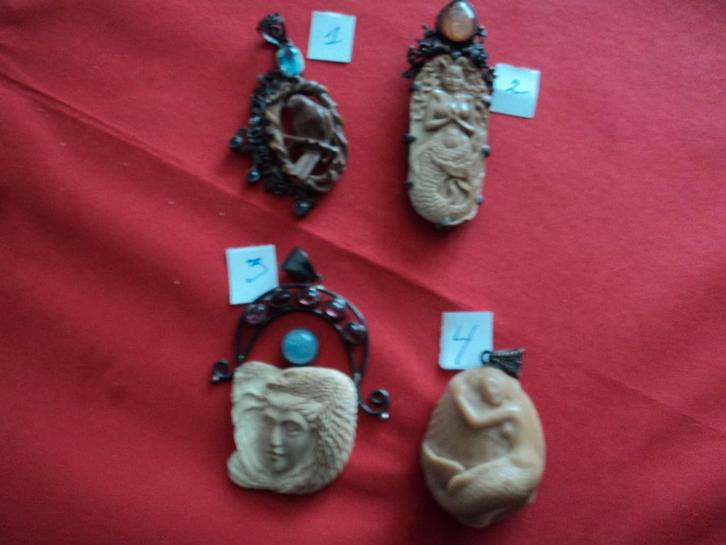 hangers in mamoet edelstenen zilver, Bijoux, Sacs & Beauté, Pierres précieuses, Utilisé, Enlèvement ou Envoi