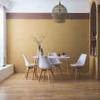 Table + 4 chaises scandinaves – Blanc, design moderne, Enlèvement ou Envoi, Comme neuf