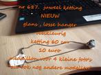 687. juweel ketting met medaillon , NIEUW ,  verzending inbe, Handtassen en Accessoires, Overige kleuren, Verzenden, Nieuw, Overige materialen