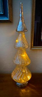 Kerstboom lamp in glas 45 cm h met led lichtjes in, Ophalen of Verzenden
