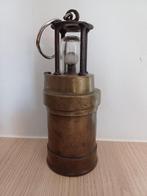 Oude mijnwerkerslamp / mijnlamp, Antiek en Kunst, Antiek | Brons en Koper, Ophalen of Verzenden