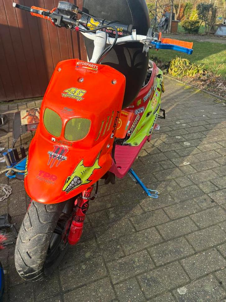 spitro project scooter ( mbk booster X aerox nitro), Fietsen en Brommers, Brommeronderdelen | Scooters, Gebruikt, Blok, Ophalen