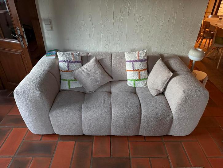 2zit Icon x type cloud beige, Huis en Inrichting, Zetels | Zetels, Zo goed als nieuw, Rechte bank, Tweepersoons, 150 tot 200 cm