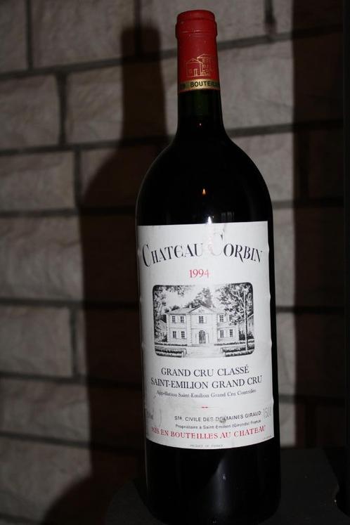 Chateau Corbin 1994 Magnum Saint-Émilion, Verzamelen, Wijnen, Zo goed als nieuw, Rode wijn, Frankrijk, Vol, Ophalen