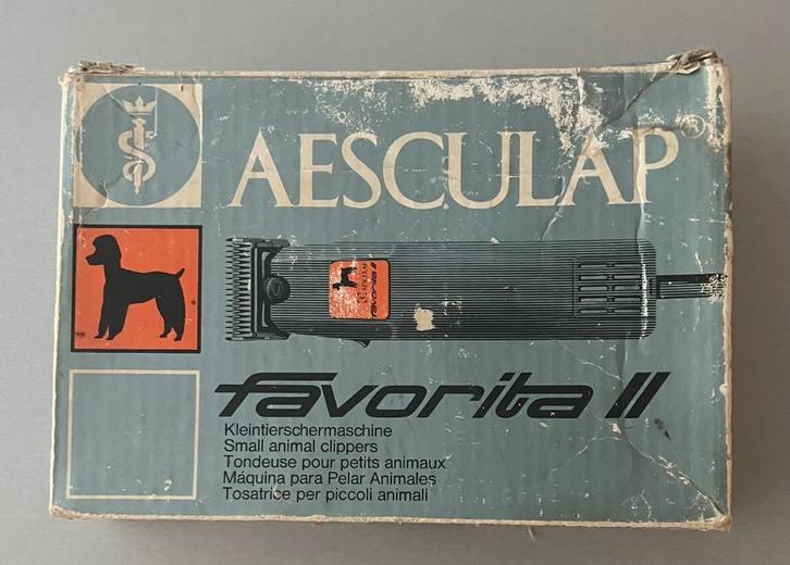 Aesculap Favorita II + 5 SCHEERKOPPEN, Dieren en Toebehoren, Honden-accessoires, Gebruikt, Ophalen