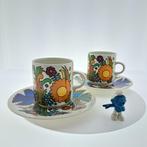 2x koffiemok met ondertassen | Villeroy & Boch Acapulco, Antiek en Kunst, Ophalen of Verzenden