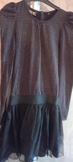 zwarte jurk met tule rokje maat 140, Kinderen en Baby's, Ophalen of Verzenden, Zo goed als nieuw, Meisje, Jurk of Rok