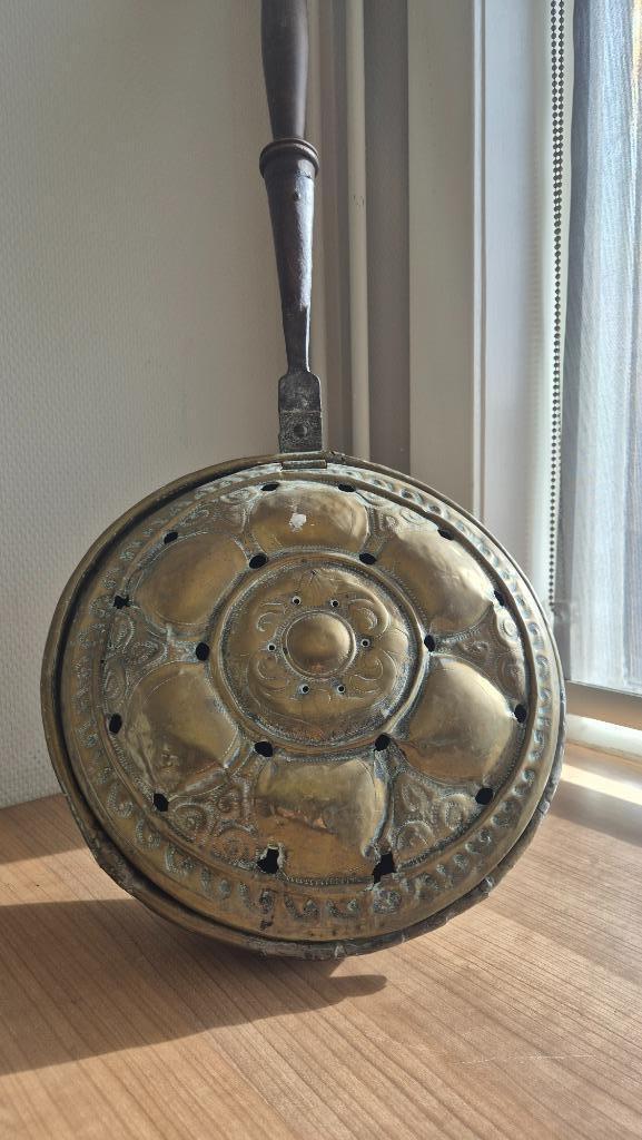 PT_003 Bassinoire/Bedwarmer, Antiek en Kunst, Antiek | Brons en Koper, Koper, Ophalen