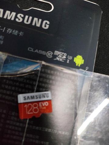 Micro sd kaartje Samsung evo + 128GB