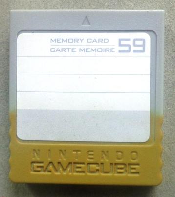 Originele memory card 59 block Nintendo Gamecube beschikbaar voor biedingen